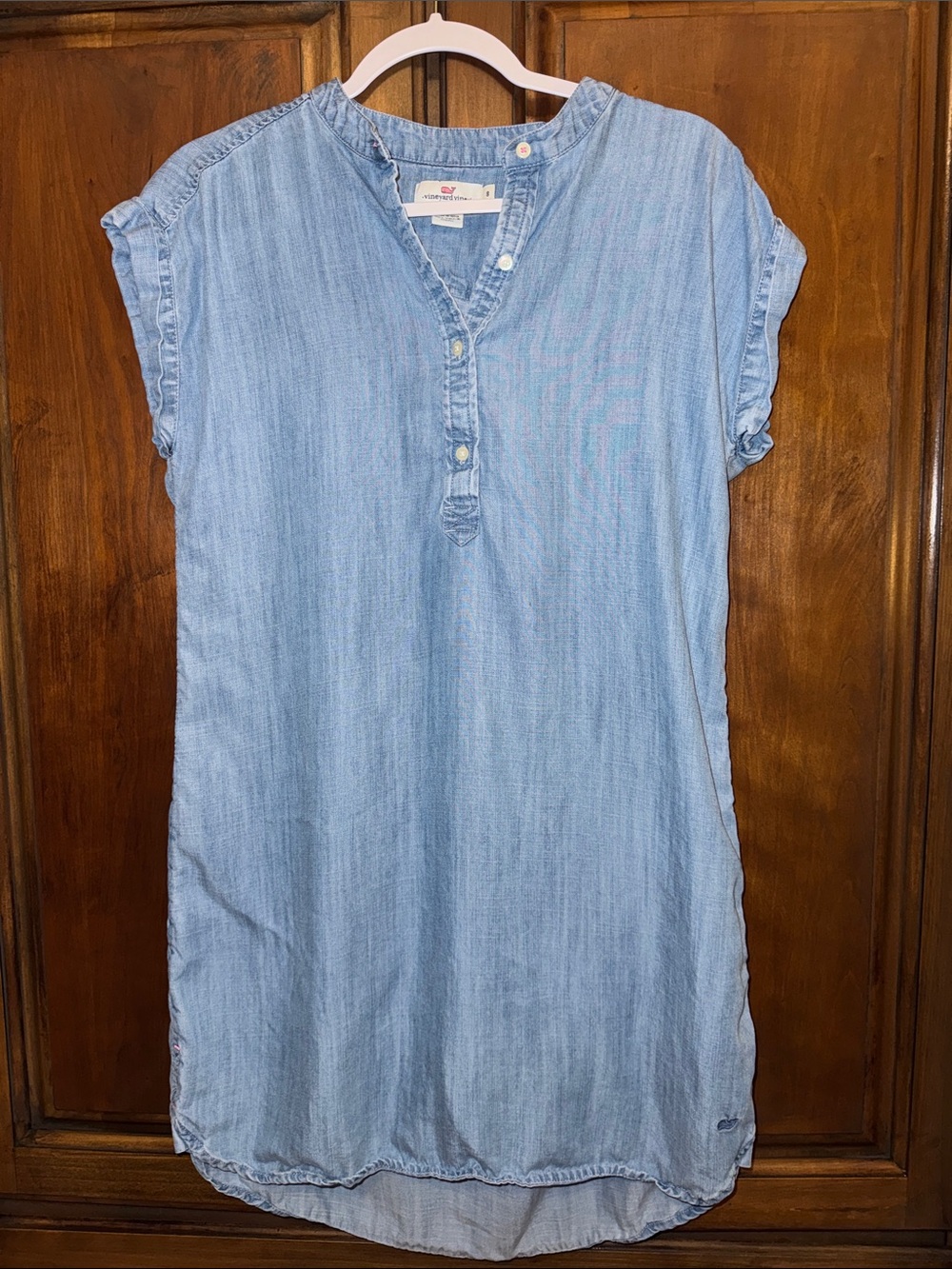Vineyard Vines Chambray Margo Shift/Tunic Denim Dress size 8.